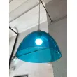 Lámpara de techo en cristal azul