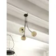 Lámpara de 3 globos en opalina blanca