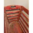Cajón indio vintage rojo
