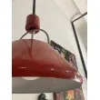 Lámpara techo roja metálica