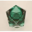 Cuenco monumental italiano de cristal de Murano facetado con talla de diamante, Flavio Poli