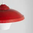 Lámpara colgante roja años 50s