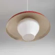 Lámpara colgante roja años 50s