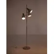 Lámpara de pie de metal cromado blanco de Koch & Lowy OMI, años 60