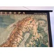 Mapa escolar alemán grande de lino de Europa, años 30