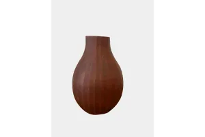 Jarrón cerámica marrón