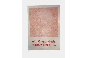 Poster vintage "Ein Gespenst geht um in Europa"