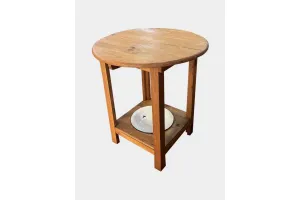 Mesa de madera auxiliar plegable
