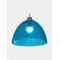 Lámpara de techo en cristal azul